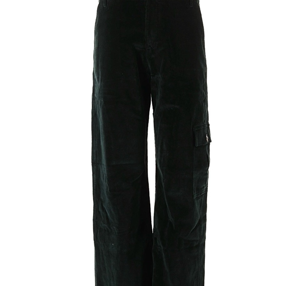 Ciao Lucia Dark Green Corduroy Pants